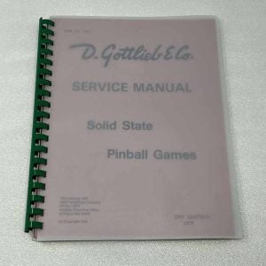 Gottlieb pinball service manual R34