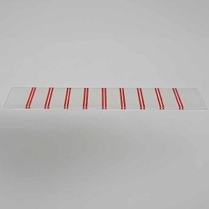 Seeburg A B C Candy Striped keyboard diffuser glass 50-2701