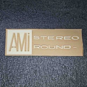 AMI Continental 2 Stereo Round Cast letters 40-5782