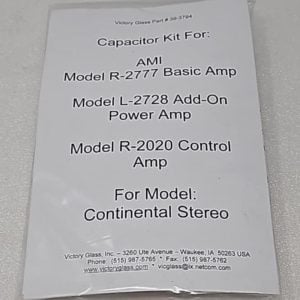 AMI continental 1 and 2 stereo amp cap kit 39-3794