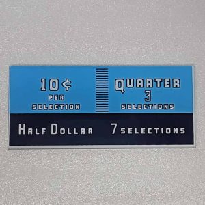 Half Dollar pricing glass 58-2077