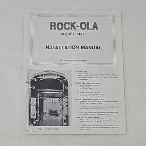 Rock Ola 1428 install leaflet 36-1868