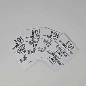 Seeburg 161-201 pricing card set of four 56-2750 1