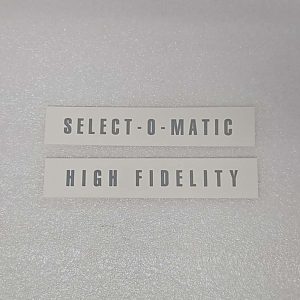 Select O Matic Decal Set 58-4066