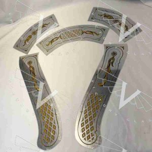 Wurlitzer 1080 mirrored plastic set