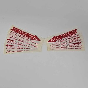 Drum Pricing Labels Red EP 15C