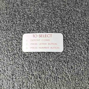 Rock Ola To Select decal 38-6839