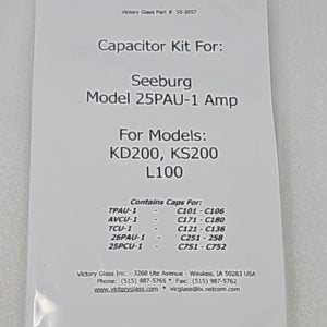 Seeburg 25PAU-1 Amplifier cap kit 55-2057