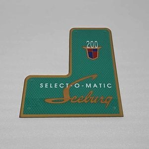 Seeburg V200 Mechanism cover emblem