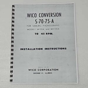 Seeburg a 45 conversion instructions 50-1956