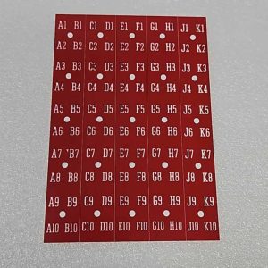 Title strip labels 50-4106