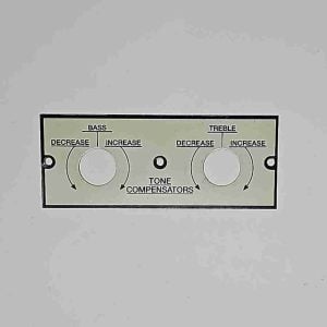Treble Bass Amplifier Plate
