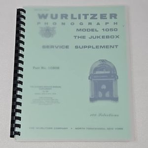 Wurlitzer 1015 Service supplement 23-1068