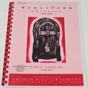 Wurlitzer 1080 parts manual 23-1033
