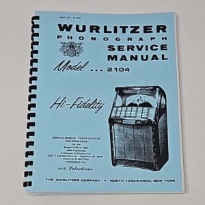 Wurlitzer 2104 Service Manual 23-1045