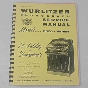 Wurlitzer 2500 Service manual 23-1053