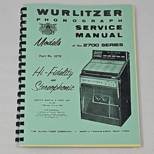 Wurlitzer 2700 service manual 23-1055
