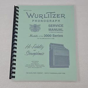 Wurlitzer 3000 service manual 23-1058