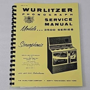 Wurlitzer 3500 Service Manuals 23-1064