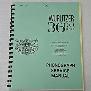 Wurlitzer 3600 service manual 23-1065