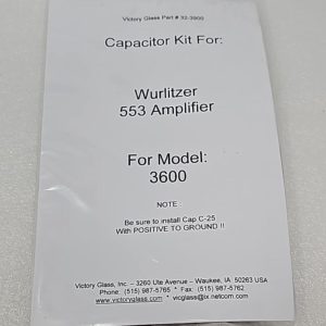 Wurlitzer 553 amp cap kit 32-3900