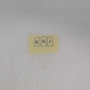 Wurlitzer 71 coin plastic 22-1798