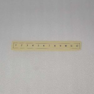 Wurlitzer 71 keyboard label plastic 22-1797