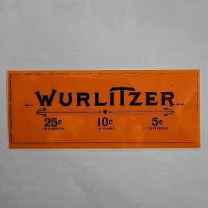 Wurlitzer 780 Name plate 15-1691