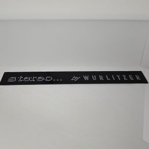 Wurlitzer front logo glass 29-3920