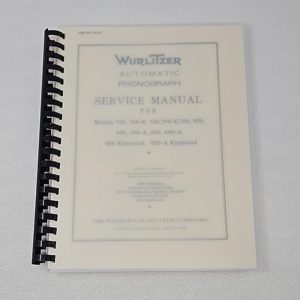 Wurlitzer pre war keyboard service manual 23-1026