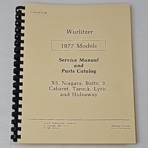 R100 1977 wurlitzer service manual