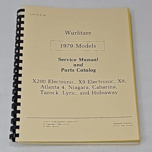 R105 1979 wurlitzer service manuals