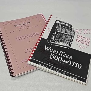 Wurlitzer 1500 1550 manual combo pack 23-3490