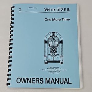 Wurlitzer One More Time Owners Manual 72-4263
