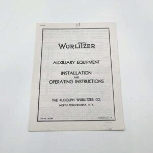 Wurlitzer auxiliary equipment W67 24-1351