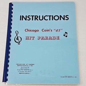 Chicago coin hit parade jukebox service manual 71-1272