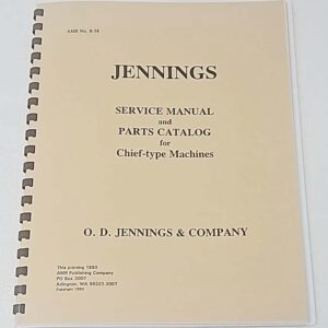 Jennings Chief slot manual 71-3495