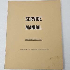 Mills jukebox service manual 71-1265