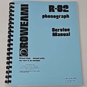 ROWE R-82 service manual 70-3356