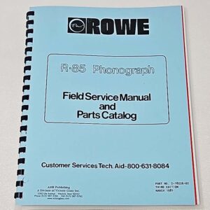 ROWE R-85 Service Manual 70-3371