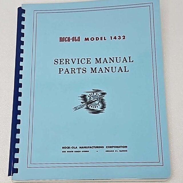 1432 R Rock-Ola 1432 Rocket Service and Parts Manual R-318 - Victory Glass