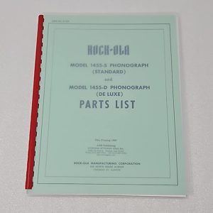 Rock Ola 1455 manual 70-2852