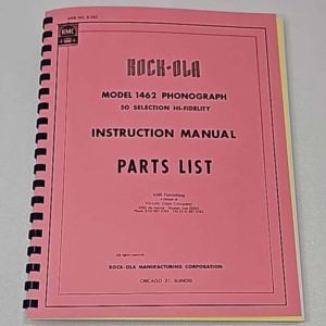 Rock Ola 1462 Manual 37-1181