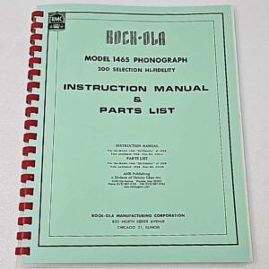 Rock Ola 1465 Service manual 37-1183