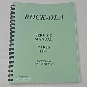 Rock Ola 404 service manual 37-1196