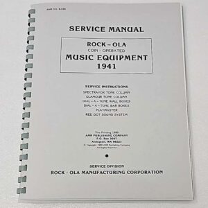 Rock Ola Service manual spectravox dial a tune 37-1162