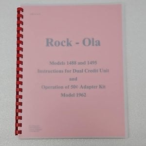 Rock Ola instructions dual credit unit 37-1192