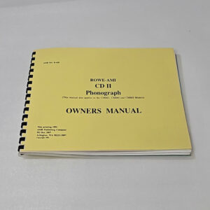 Rowe AMi CD II Owners Manual 70-3327