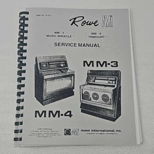 Rowe MM-3 MM-4 Service Manual 70-3321