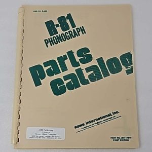 Rowe R-81 Parts Manual 70-3353